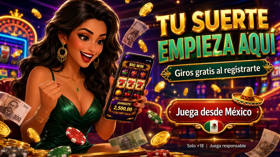 Giros gratis al registrarte — casino Mexico